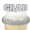 144 Count Graduation Cap Foil Cupcake Picks Decorations for Cake Toppers Party 2.3 Inch
